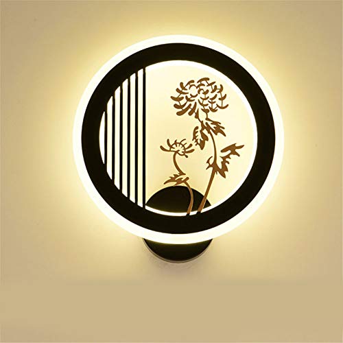 Moderne Applique LED Applique murale Lampe murale lampe de chevet simple nouveau style chinois lampe murale Zen style créatif led rétro restaurant chinois lampe diamètre 28 × hauteur 30 × du mur 3CM