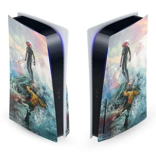 Aquaman DC Comics Skin Vinyle Black Manta pour Console PS5 Disc Edition