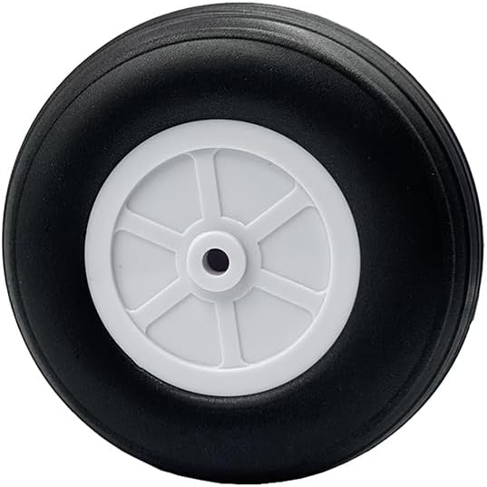 2PCS 3.5 Inch RC Airplane Foam Wheel Light Sponge Tire with Plastic Hub for RC Airplane Plane Helicopter DIY Model Toy Plane Wheel Replacement Parts (3.5 Inch)