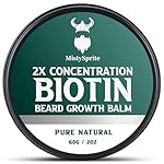 Beard Balm for Men & Conditioning Beard Wax - Made with Castor Oil Natural and Organic Ingredients - Hydrates & Thickens Facial Hair Growth- 2 Ounce Tin (Cedarwood)