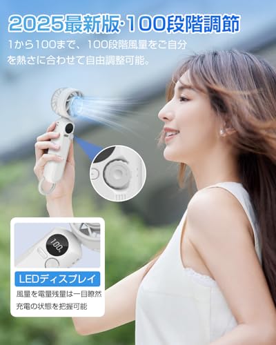 Sintu ハンディファン 冷却プレート付き 100段階風量 LZ01-2505 の商品画像 3