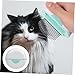 Luxshiny Cat Hair Comb and Pet Grooming Brush with Comfortable Grip Portable Lightweight Design Dual Function Shedding and Massage Tool for Cats Mint Green