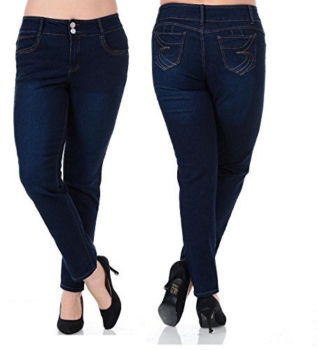 Women's Plus Size Denim Jeans Stretch Bootcut/Skinny Pants Mix Style & Color