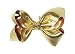 Anna Belen Girls "Angelica" Shiny Holiday Hair Bow O/S Gold