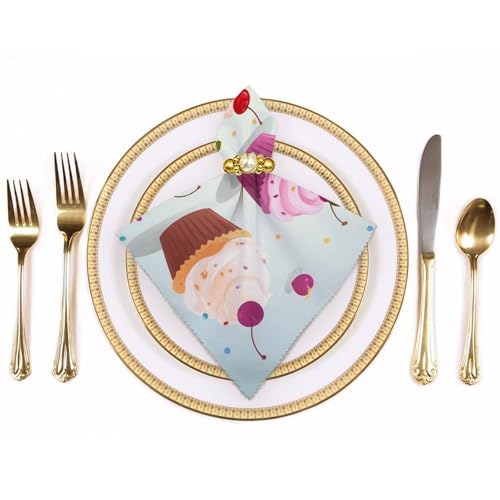 Servilletas de Tela Cloth Napkins 18.7 x 18.7 in 4 Piezas miniatura 3
