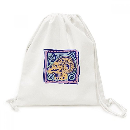 Sac à cordon Capricorne en toile pour ne plus s'encombrer en voyage