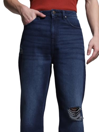 Image of JACK & JONES Men's Loose Fit Jeans | High Rise | Jeans for Men