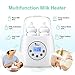 Baby Bottle Warmer, Himaly Bottle Sterilizer 6 in 1 BPA-Free Bottle Warmer with Rapid Heating Warm Milk Formula Heat Food Defrost, LED Display and Accurate Temperature Control (White)