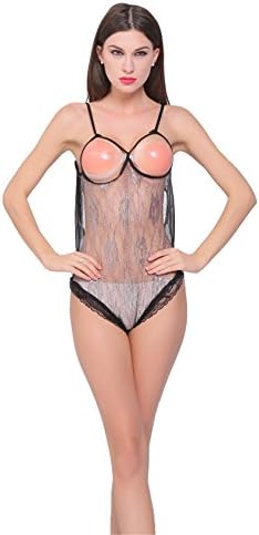 Lingerie Adults Bodystockings Women Sexy Open Crotch Mesh Bodysuits Bodystockings Black