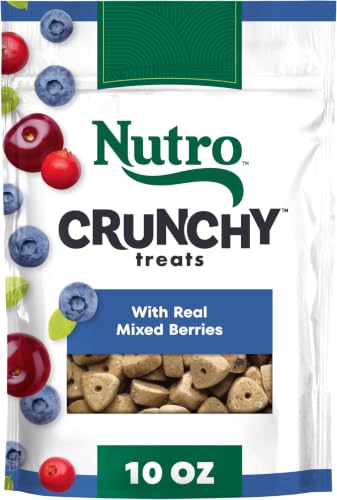 Image of Nutro Crunchy Dog Treats with Real Mixed Berries, Training Treats for Dogs, 10 oz. Bag (Pack of 6)