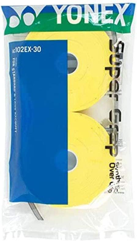 YONEX Super GRAP 2X 30 Packs Yellow (60 Grips)