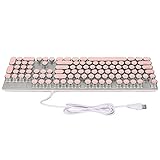 Fockety Mechanische Tastatur, Blue Switch Mechanische Tastatur Plug-and-Play-RGB-Hintergrundbeleuchtung für (Blauer Schalter)