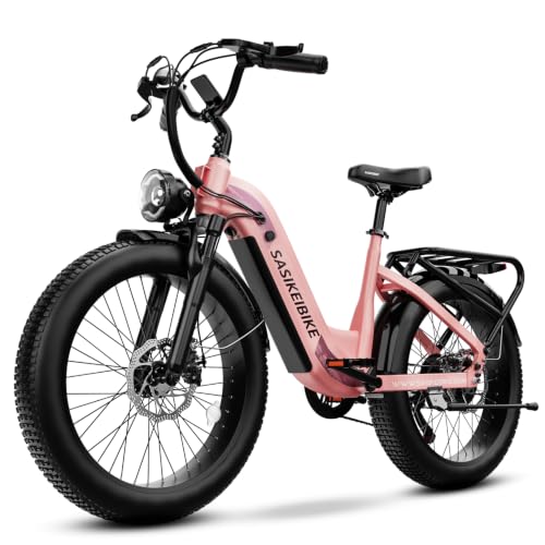 Sasikeibike 24" Step-Thru 1500W Long-Range Fat Tire