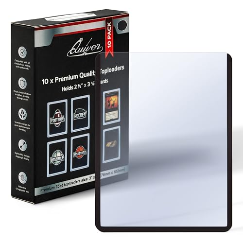 Quiver Time Premium 3x4 Top Loaders for Cards - Durable