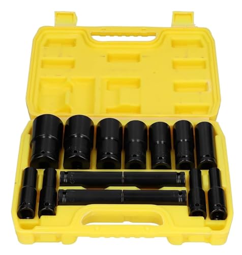 Hand Tools Socket Set 15Pcs Socket Sleeve Set For Wrench Repair Tool Hardware For Car Maintenance Mechanic Tool Kit