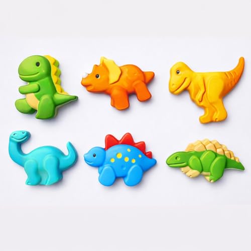 Image of EXPESIA 3D Dinosaur Painting Kit for Kids - Set of 6 White Dinosaur Figurines 6 Colors with Brush,| DIY Paint & Craft Activity Toy | Creative Art & Craft Kit for Boys & Girls | Return Gift, Birthday Gift, School Project