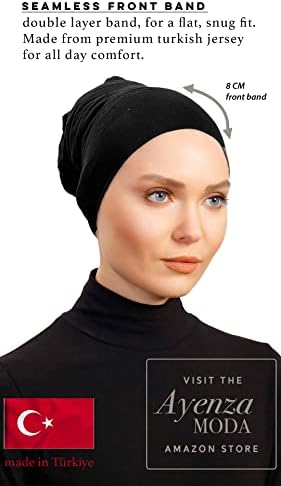 Ayenza Moda Hijab Cap Hijab Undercap Hijab Cap Underscarf Hijab Under Cap Hijab Tube Cap Bonnet Hair Loss Sleep Cap