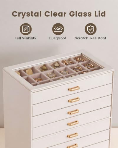 Lolalet Boîte de Rangement pour Boucles d'Oreilles et Bagues à Tiroirs – vue 5