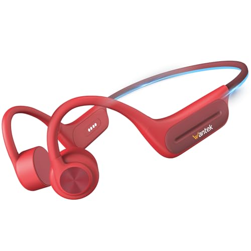 Wantek Open-Ear Headphones, Bluetooth Bone Conduction Headset, IPX8 Waterproof with 32GB MP3 Player...