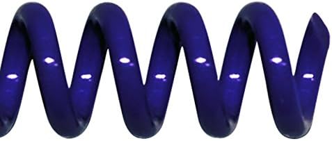 TruBind 10mm (3/8 in.) Spiral Binding Coils for Reports, Presentations and Proposals | 4:1 Pitch | 12 in. Length | Blue | 75 Sheets Binding Capacity | 100 Pack