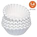 Amazon Basics Basket Coffee Filters for 1-4 Cup Coffee Makers, White, 200 Count