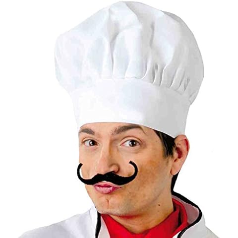 JCHPRODUCTS Chef Hat White Fabric Fancy Dress Cook Hat Cover