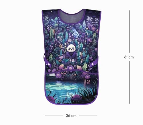 Baagl Kinderschürze Mädchen Jungen Kochschürze Malschürze - Jungle Panda – Ansicht 4