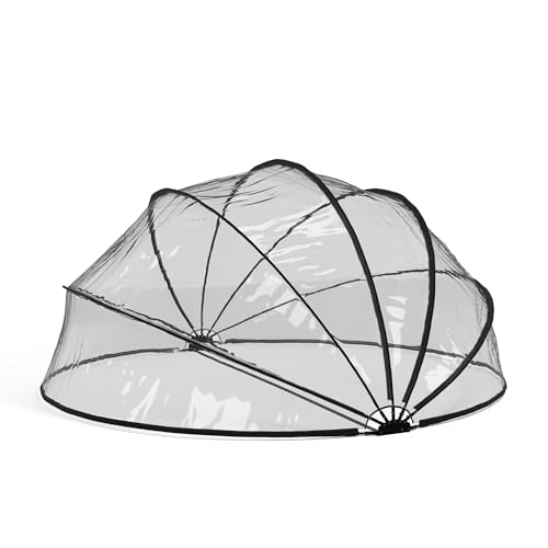 blumfeldt ArmadilloShade Pool Kuppel - Runde Poolüberdachung Ø400cm Fiberglasrahmen +50UV-Schutz für Einbau- und Aufstellpools energieeffizient 440x440x238 cm