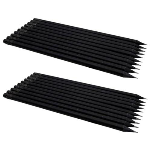 Cabilock 20 lápices negros de madera HB para dibujo miniatura 1