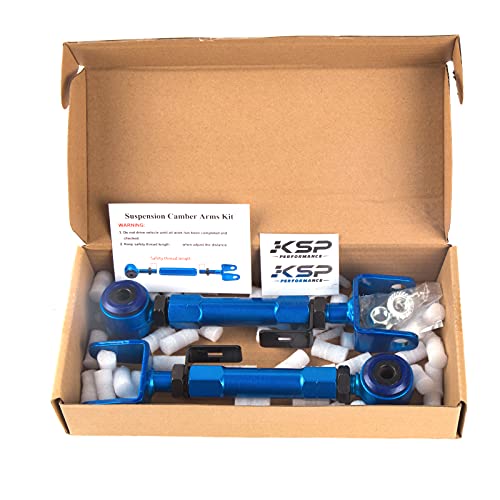 Ksp Suspension Rear Upper Camber Arms Kit Fit For Cr-V, Rear Link Toe Camber Kit Control Rod Adjustable -2° To +4° For 07-11 Crv #TOP6