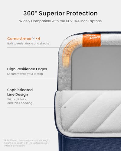 Image of tomtoc 360 Protective Laptop Case for 14 inch Lenovo HP ASUS Dell Acer Laptop