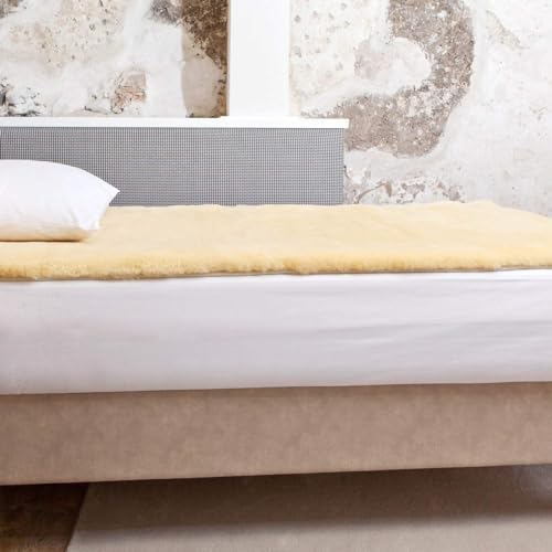 Coprimaterasso in pelliccia di agnello 100 x 200 cm