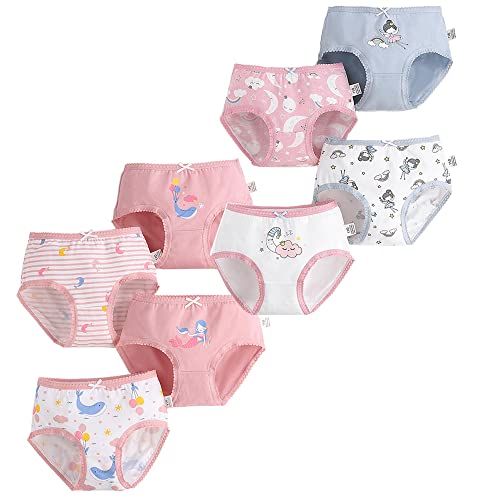 Image of benetia Girls' Underwear Soft Cotton 6-8 Pack