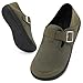 XIHALOOK Womens Walking Shoes Wide Toe Zero Drop Barefoot Shoes Fashion Sneakers Slip on Clogs Green, 7 Wide