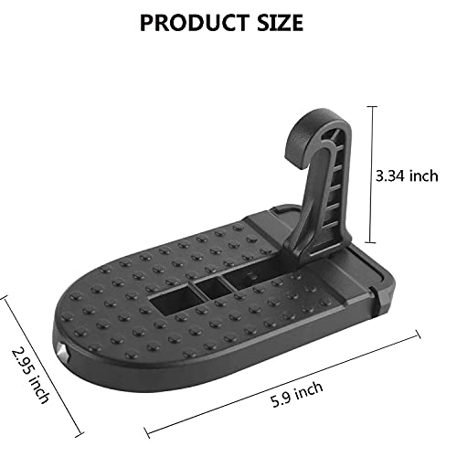 GoldenPlayer Etapa dobrável para bagageiro de teto de carro, ajuste universal, gancho de trava de po