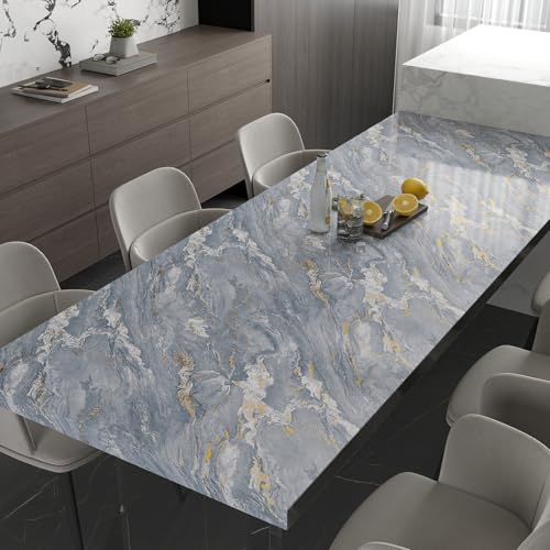 Papel de contacto de mármol impermeable que protege mesas y muebles 8