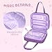 LoDrid Doll Case Compatible with Unicorn Academy 9.5-inch Dolls with 6 Transparent Pockets, Storage Tote Bag with Front Pocket and Handle, Purple, Bag Only