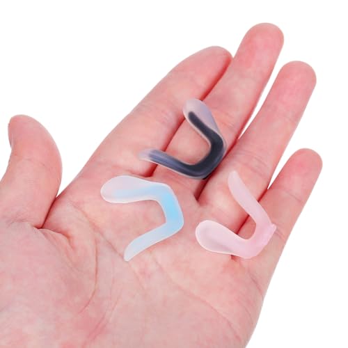Baluue Protetores De Nariz Para Óculos De Silicone 3 Peças Em Forma De U Protetores De Nariz Para Óc