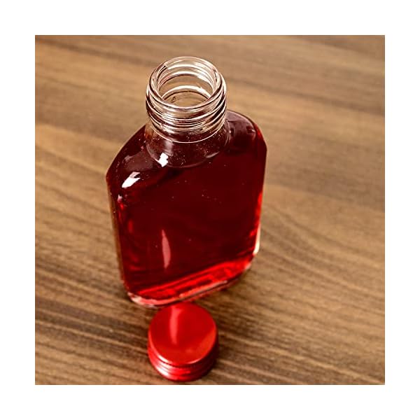 SUPERBUTELKI.PL Mini Glasflaschen - Glasflaschen fÃ¼r SÃ¤fte und GetrÃ¤nke - Glasflaschen mit Korken - Glasgeschenkflaschen (100, 100 ml) – Bild 8