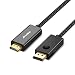 Produktbild ANWIKE DP to HDMI Cable 1.8m Display Port Male to HDMI Male Portable Cable Supports Full HD 1080p 60Hz with Audio and Video Output and Gold Plated Contacts (AI103C-6FTUK)