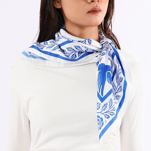 Bride Head Scarf | Satin Bridal Hair Wrap, Bachelorette Party Favor, Bridesmaid Gift, Wedding Day Accessory, Something Blue2