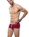 Croota Mens Underwear, Low-Rise Boxer Brief, Accented Color, HR01M Beet Red