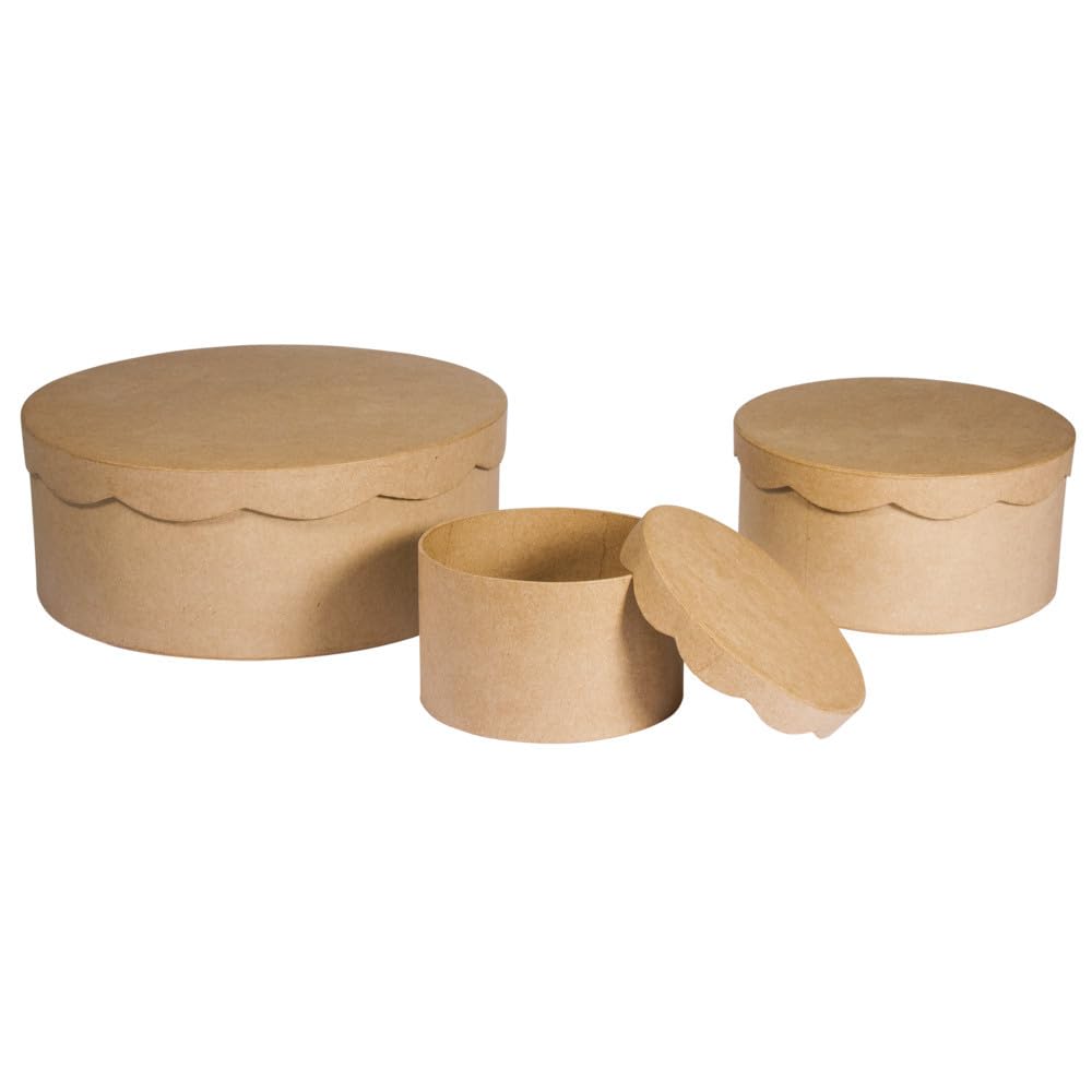 【PAPIER-MACHE STORAGE CONTAINER】 Amazon.com: RAYHER HOBBY Papier Mache Storage Box, Paper