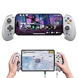 abxylute S9 プロゲーマー向け フルサイズゲームパッド iPhone15/16 シリーズ・iPhone 17・iPad Mini 6/7・Android、タブレット・ Type-C 高速接続（安定）＋ブルートゥース・ホール効果ジョイスティック/トリガー付きスマホコントローラー ドリフト防止無線コントローラー 高耐久ボタン ・216㎜の伸縮 4 段階振動 6軸ジャイロセンサー Minecraft /原神/ COD/荒野行動/PUBG 日本語の説明書 (グレー)