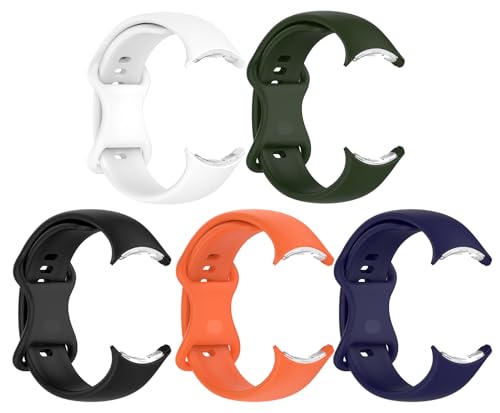 Correas de silicona para Pixel Watch 4 45mm 5 unidades miniatura 1