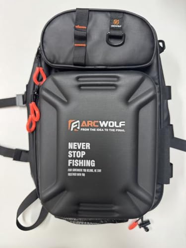 ARCWOLF タックルバッグ フィッシングバッグ 大容量 撥水 多機能 ロッドホルダー 釣り 道具 収納 ランガンバッグ アウトドア