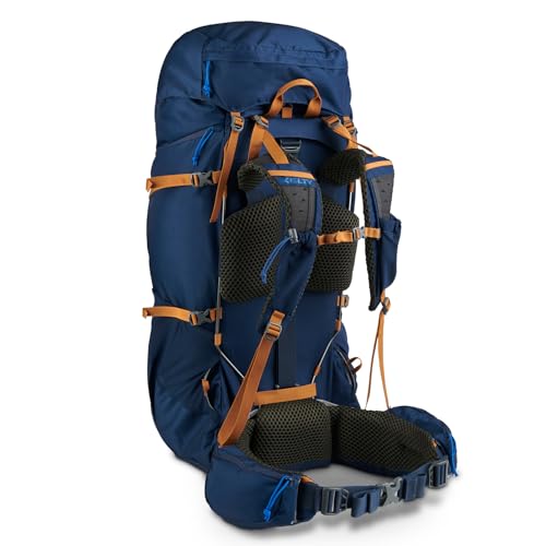 Image of Kelty Glendale 65L to 105L Internal Frame Backpack - Multi-day Backpacking Thru Hiking Pack, Adjustable Suspension, Customized Fit (Pageant Blue, 85L)