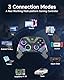 EasySMX X15 Controller PC, PC Controller Wireless mit 7 RGB Licht, Gaming Controller PC mit Hall Joystick&Trigger, Bluetooth Controller Kompatibel mit PC/Switch/Handy/Tablet-Schwarz