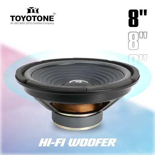 Image of 8 inch Inch Indian-Idol Series Stereo HI-FI Woofer Speaker | Copper Coil | Impedance 4 Ohms | 90 * 17MM Magnet | 40 Watt for Car and Home