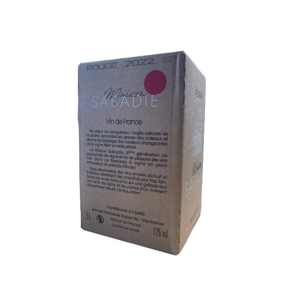 Cubitenary land rippen du Tarn Rot "Terroir Farbe" 5 Liter, mit Wasserhahn.